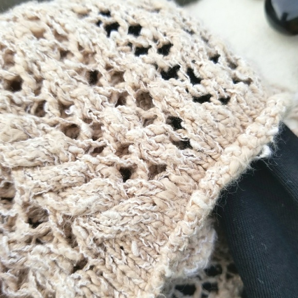 Lucky Brand Oatmeal Open Knit Sweater - Picture 4 of 7